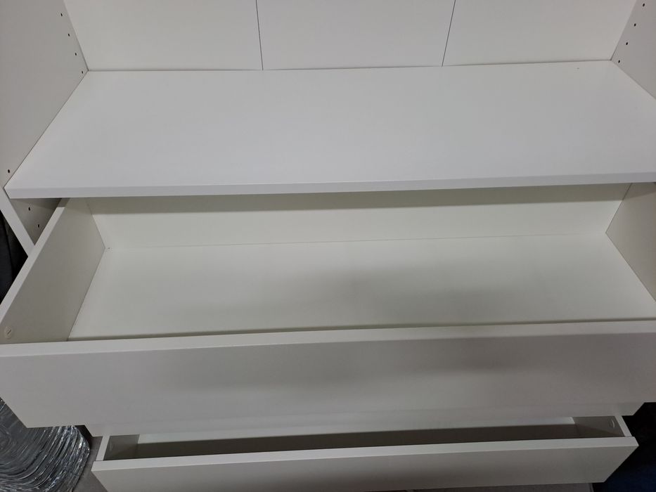 Movel Ikea - Estrutura pax em branco com  3 gavetas