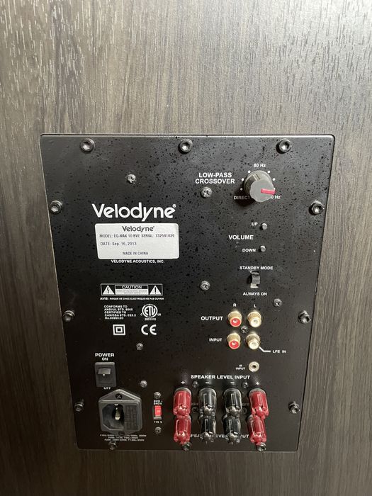 Subwoofer Velodyne EQMAX 10 Szczecin Centrum • OLX.pl