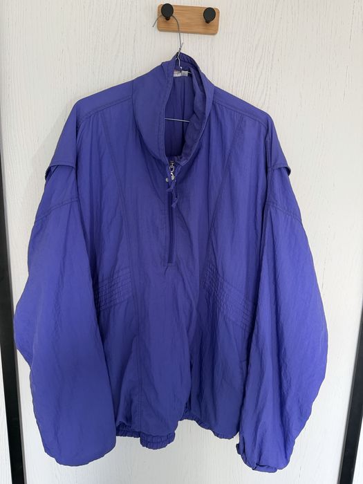Fioletowa bluza sportowa prl styl  vintge uniwrrsalma w bdb stanie
