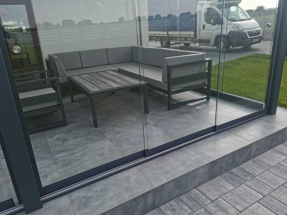 Producent Meble tarasowe ALUMINIOWE narożnik na taras 100% Polski + gratis wysyłka