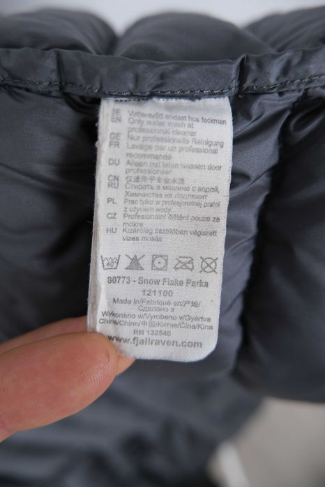 Fjallraven snow flake parka pertex  puchowa damska  r M