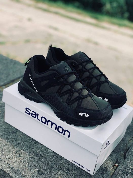 Тактичні кросовки хакі Salomon військові красовки саламон Соломон шкіряні Міцна довговічна підошва Solomon літо