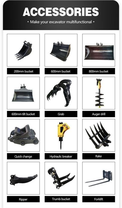 giratoria a gasóleo 2Ton com kit completo de acessórios