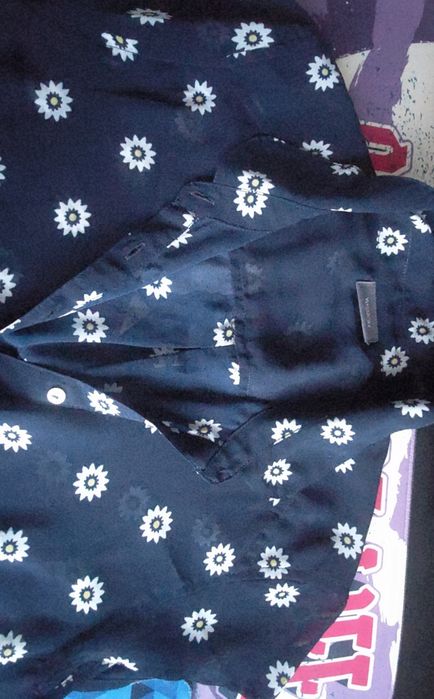 Camisa azul malmequer