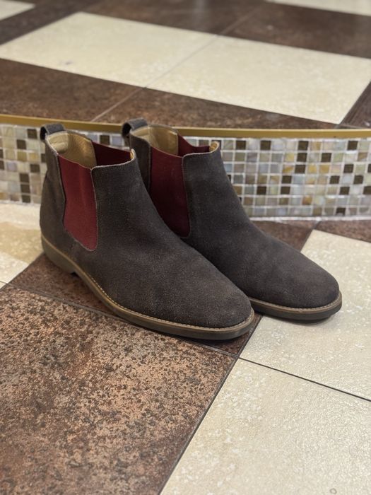 Чоловічі черевики Челсі туфли мужские натуральна шкіра 45 розмір