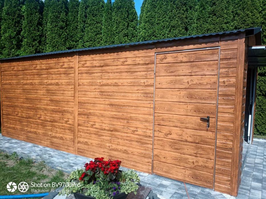 garaż multigloss drewnopodobny 4x6 4x5 4x7 profil solidny