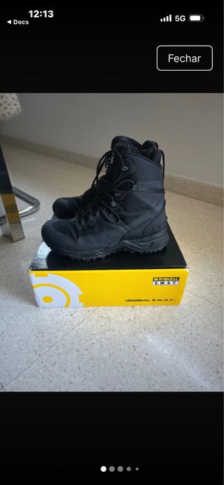 Bota  SWAT com fecho Lateral