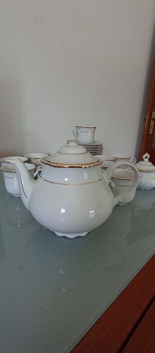 Serviço de chá em porcelana