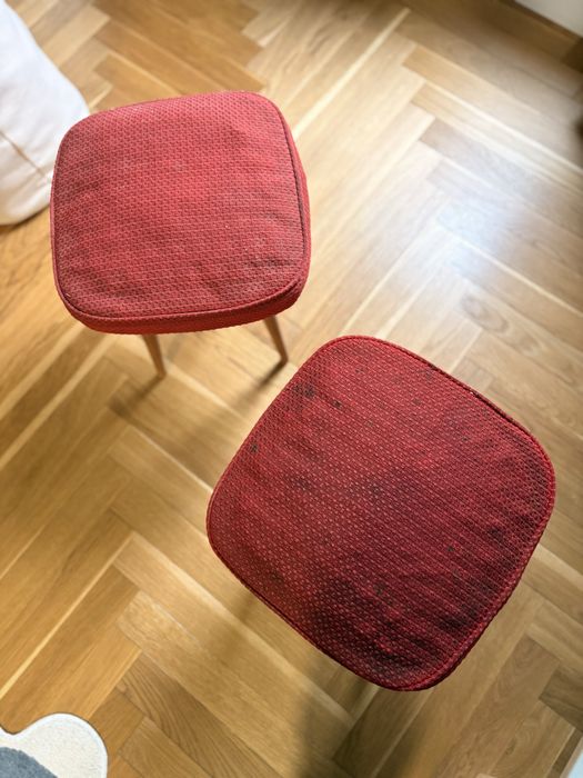 Taborety PRL patyczaki 2 sztuki