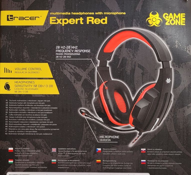 Słuchawki TRACER Gamezone Expert Red