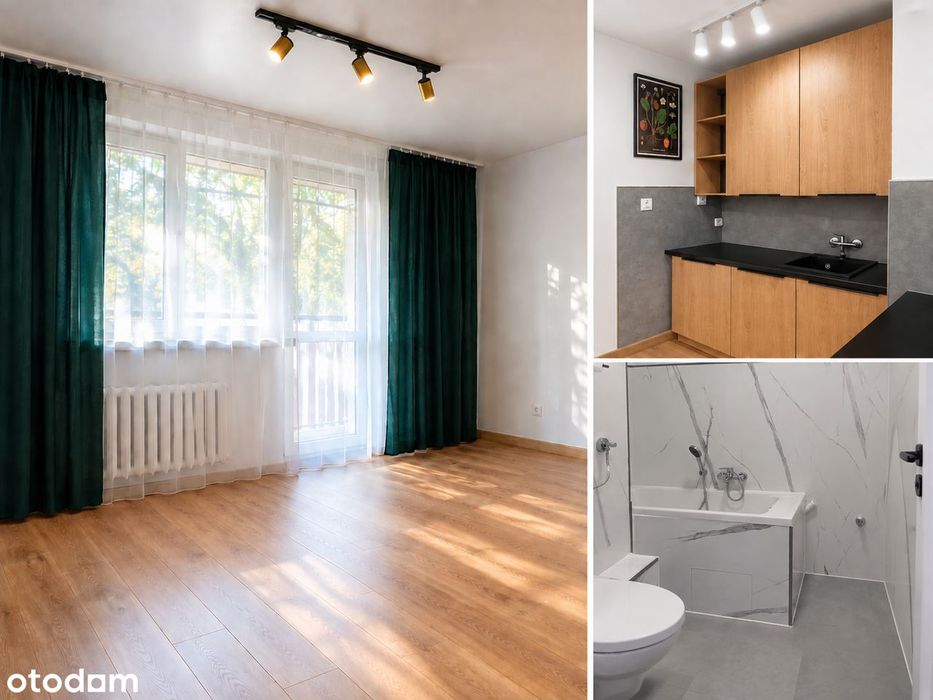 Kawalerka 21,7 m² | balkon 4 m² | dodatkowa przestrzeń 2 m²