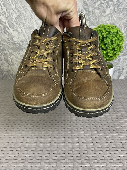 Ecco gore-tex ботинки 41 размер кожаные коричневые оригинал