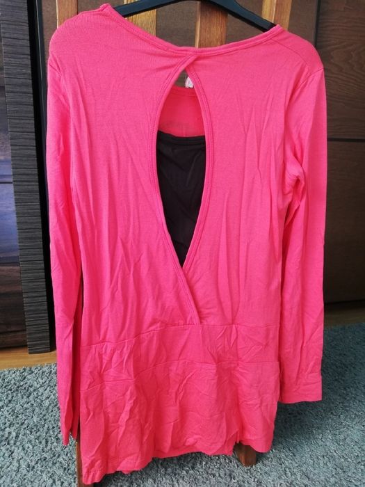 Tunika koralowa długi rękaw