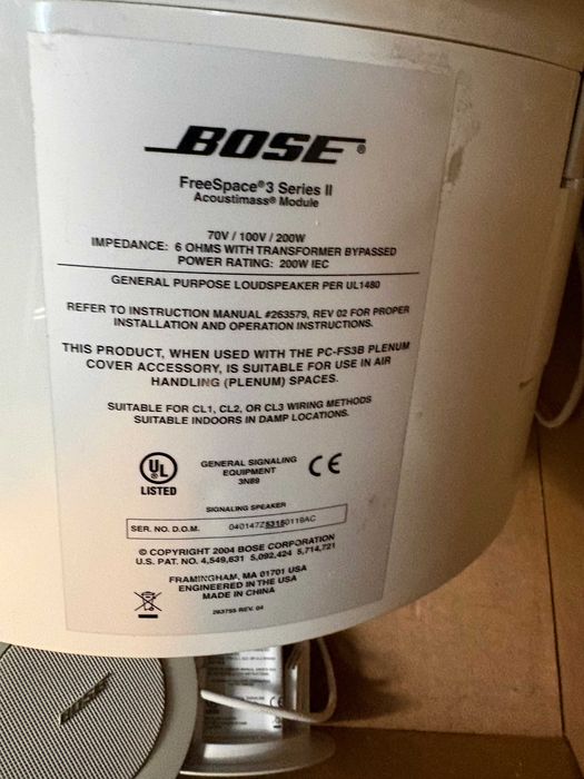 System nagłośnienia BOSE FreeSpace