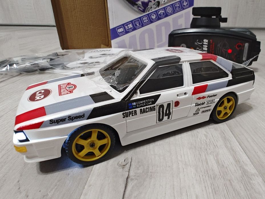 Samochód do driftu AUDI Quattro classic WRC 4WD drift żyroskop zdalni
