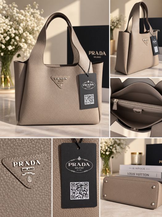 Torebka kolor beżowy capuccinko Prada Nowa