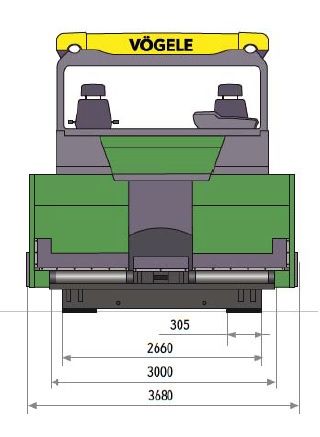 WYNAJEM: Vogele MT 3000-2i Offset / podajnik do masy