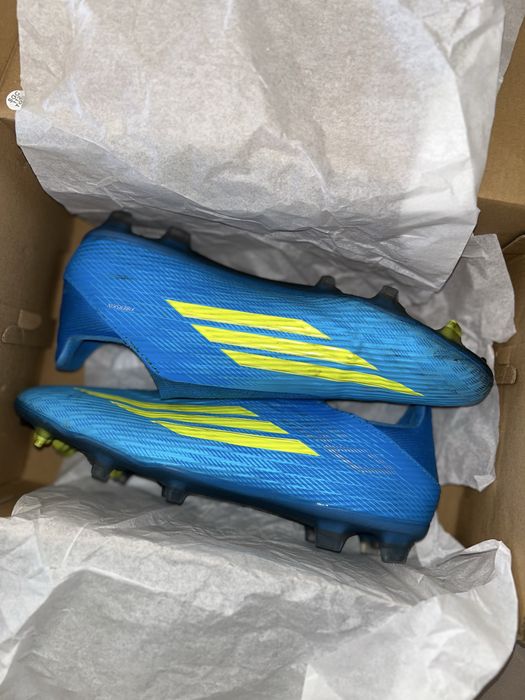 Chuteira Adidas F50 League Laceless - 43 1/3 - Azul - Usada 2x - Com Caixa - Porto