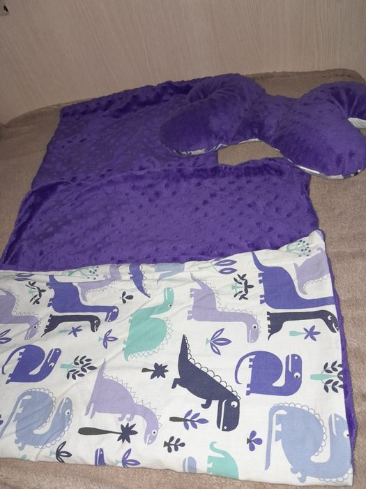 Zestaw do wózka dla dziewczynki- fioletowy