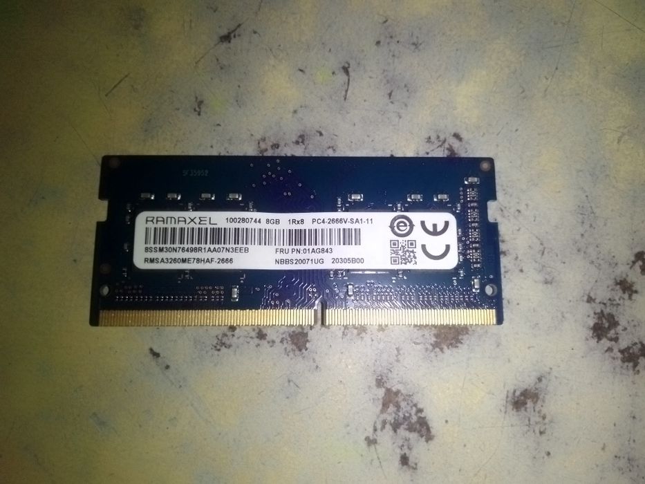 8Gb DDR4 Оперативна пам'ять для ноута.