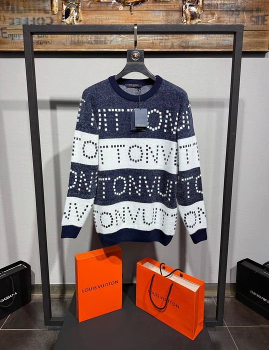 Nowy męski gruby sweter lv Louis xl