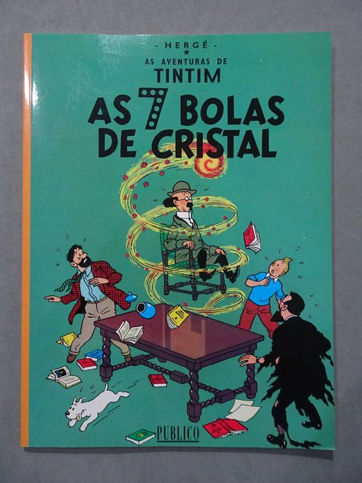 Livro Tintin - As Aventuras de Tintim -As 7 bolas de cristal capa mole