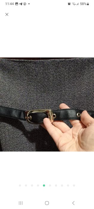 Спідниця прямого сілуету з високою посадкою, на стегна-100 см