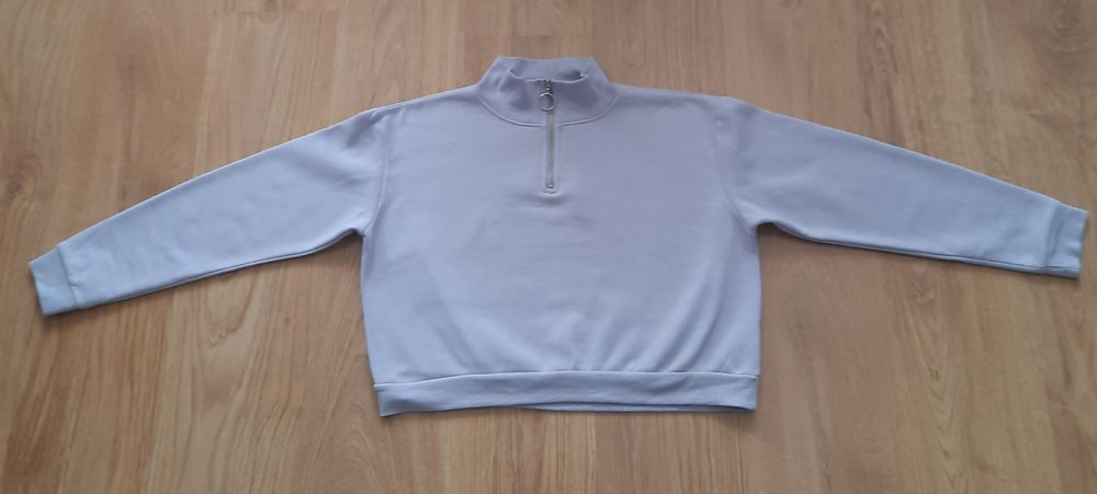 Fioletowa bluza z zamkiem