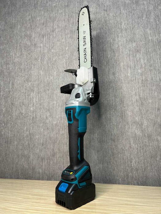 Аккумуляторная болгарка с насадкой для пилы 24V / 6Ah