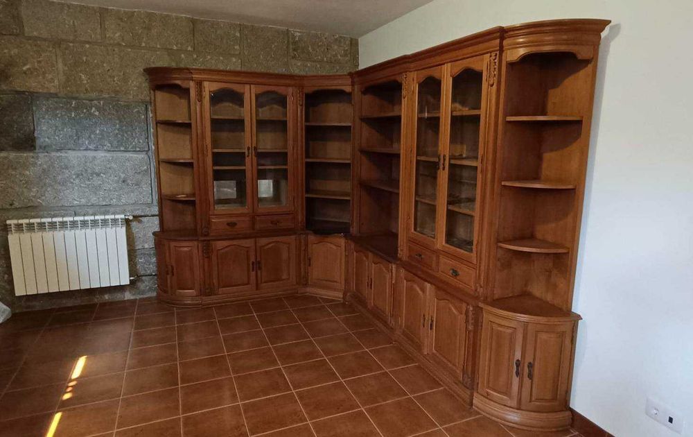 móvel de sala\salão em madeira carvalho