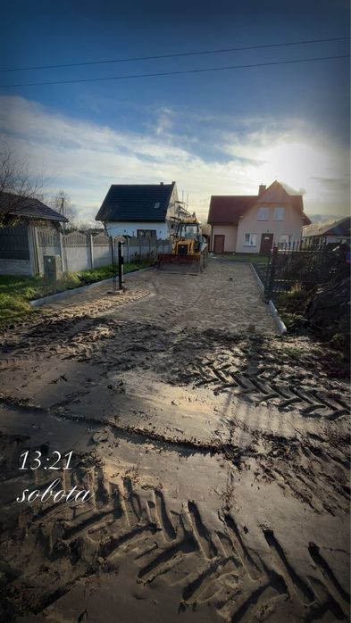 Uslugi koparka minikoparka wywrotka kostka brukowa
