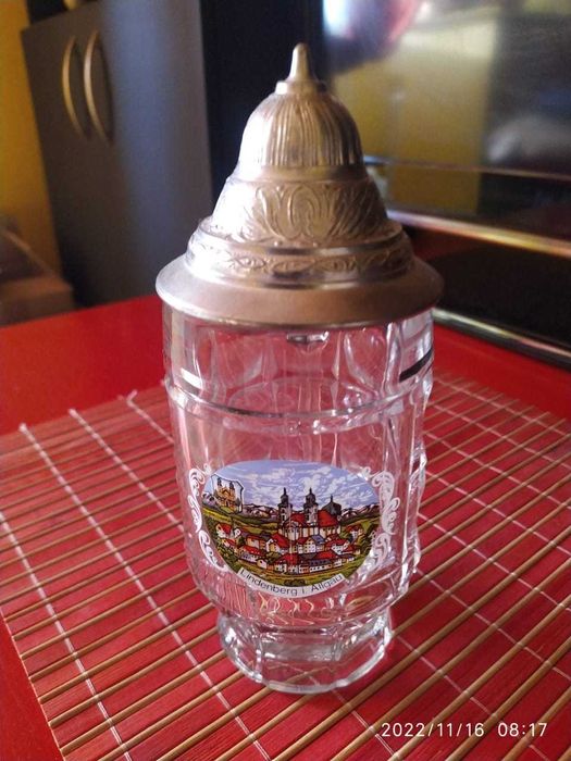 Коллекционный старый пивной бокал (пивная кружка).