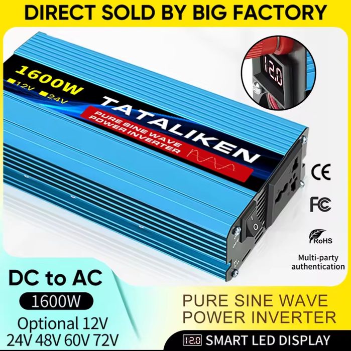 Чистий синус! Інвертор 48вольт 1600w
