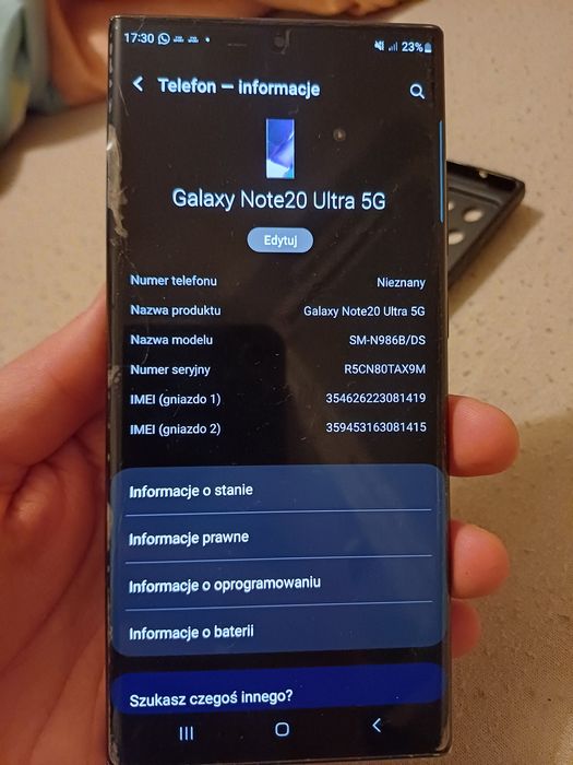 Samsung Galaxy Note 20 Ultra 5G 256 gb