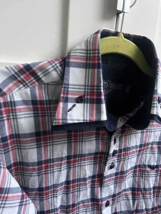 Koszula w kratę Giorgio Armani r. M