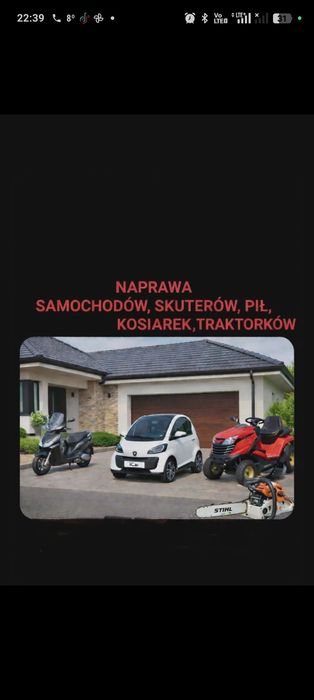 Naprawa kosiarek pilarek spalinowych