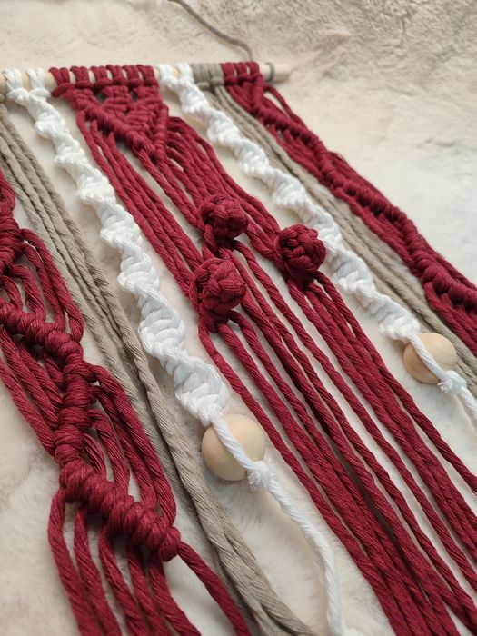 Painel decorativo macramé