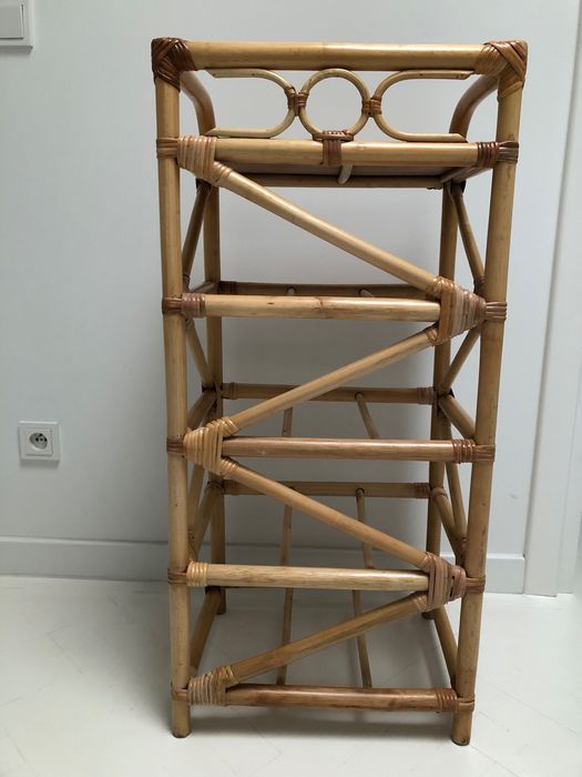 Vintage komoda rattanowa