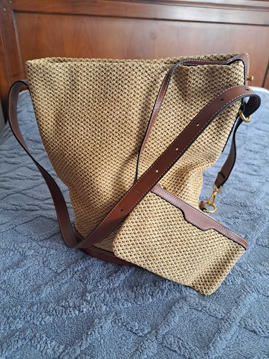 Mala Estilo Ralph Lauren/Mala Preta Trussardi 2 em 1