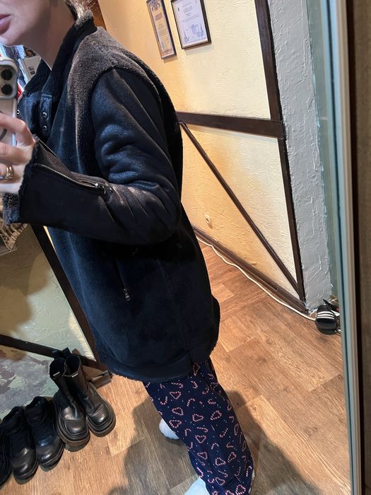 Дублянка подовжена zara дубленка косуха