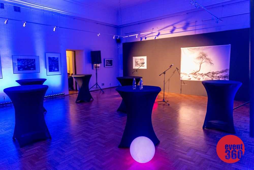 Wynajem wypożyczenie Stół koktajlowy czarny biały Katowice Śląsk