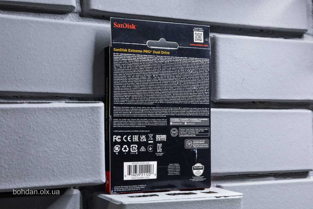 SanDisk Extreme PRO Dual Drive 2TB (SDDDE1-2T00-G46)