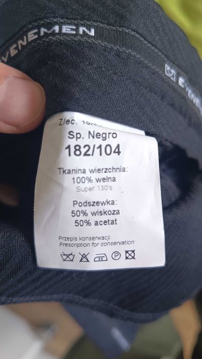 Garnitur Evenemen Wełna 100%– komplet 2-częściowy + pokrowiec