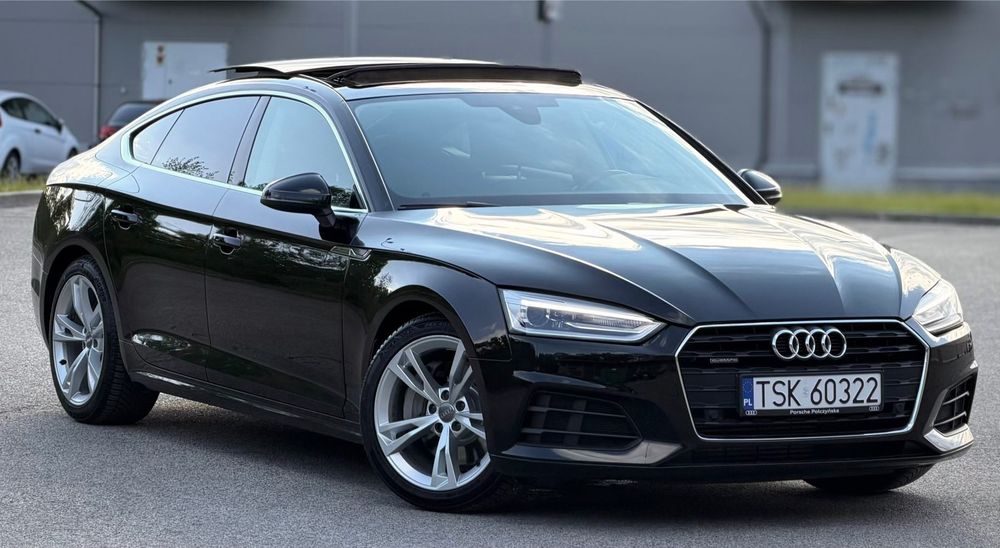 Audi A5 Sportback F5 Quattro 2017r 2.0 TFSI 252KM S-Tronic, Panorama, Salon Polska