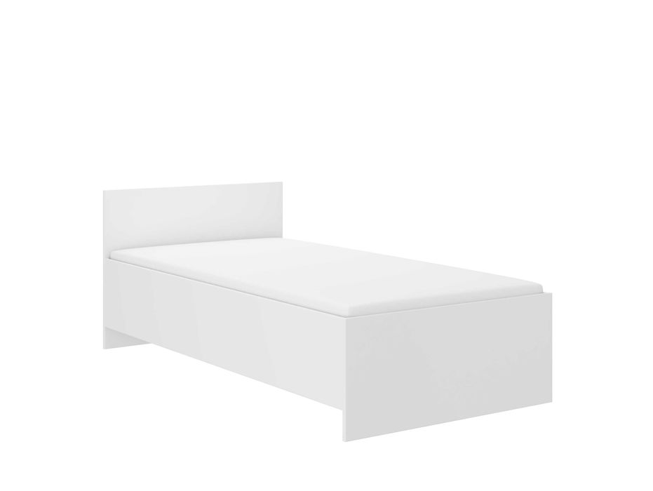 Łóżko dziecięce młodzieżowe JUNIOR 160x80 Białe lub Sonoma z materacem
