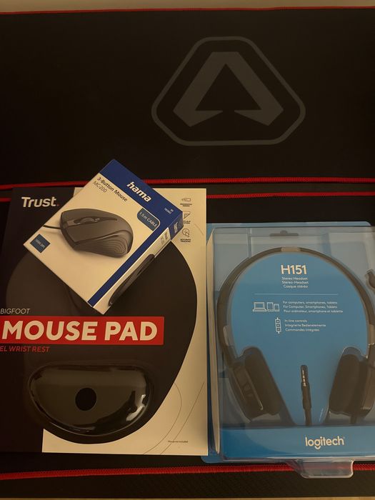 Rato ,mouse pas , headphone Bundle