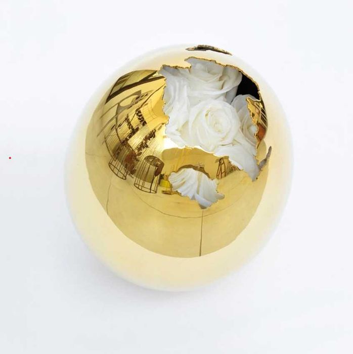 rzezba new Andrea salvetti golds egg 22/100 24 k gold ,sygnowane