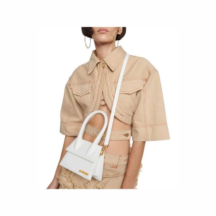 Сумка Jacquemus Le Chiquito Medium leather bag White