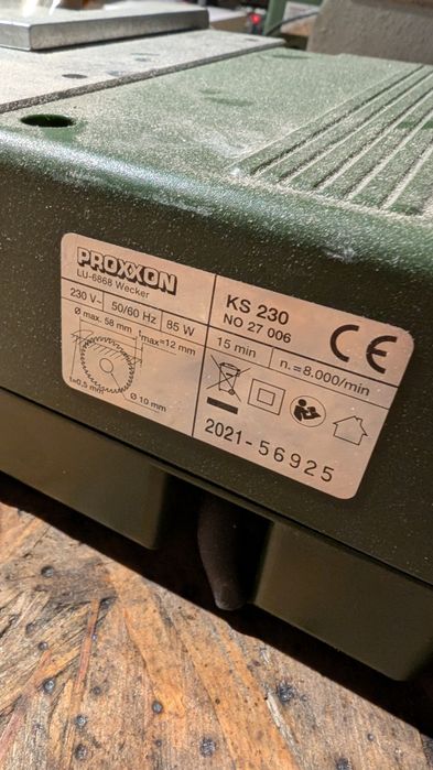 Proxxon ds230 ks230 thermocut 230 + akcesoria