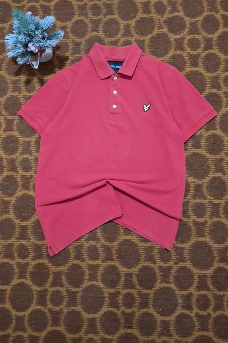 Червона футболка polo Lyle Scott